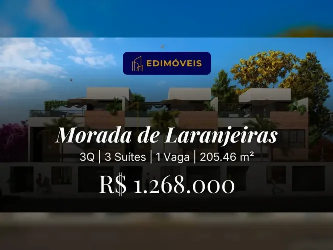 Oportunidade na Morada de Laranjeiras: Casa 3 quartos com churrasqueira