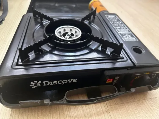 Fogareiro portatil acompanha cartucho de gás 