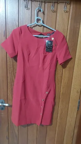 Vestido Curto Any Day Vermelho Tam P