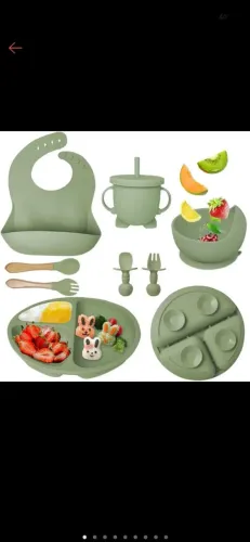 KIT ALIMENTAÇÃO SILICONE PREMIUM PARA BEBÊ