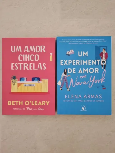 Livros - Um experimento de amor em Nova York e Um amor cinco estrelas