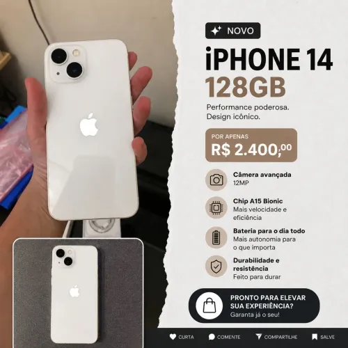 Iphone 14 - 128Gb - Branco