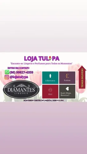 Peças da Diamantes Lingerie e Boticário 