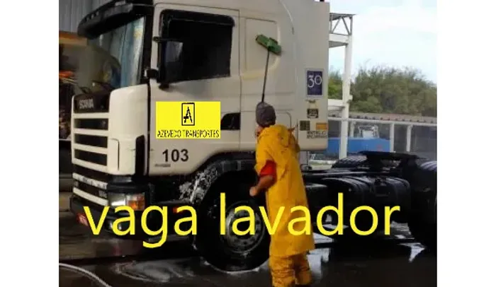vaga de lavador caminhoes 