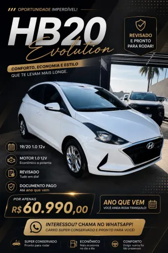 Hyundai HB20 Evolution 1.0 Flex 12V MEC 2020