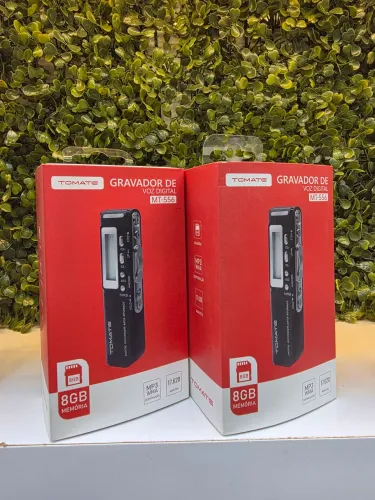 Gravador de Voz Digital Tomate MT-556 - 8GB | Gravação de Áudio | Reprodutor MP3