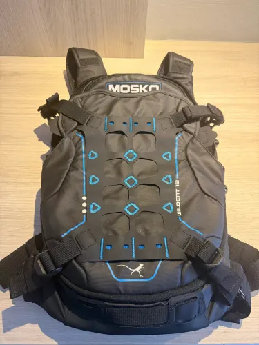 Mochila Mosko moto Wildcat 12L com capa e chest rig