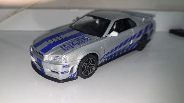 Miniaturas Skyline R34 1:32 Fast Furious Carro do Brian