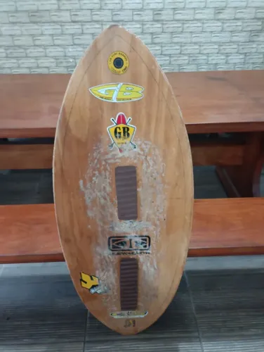 Prancha de Skimboard de Madeira