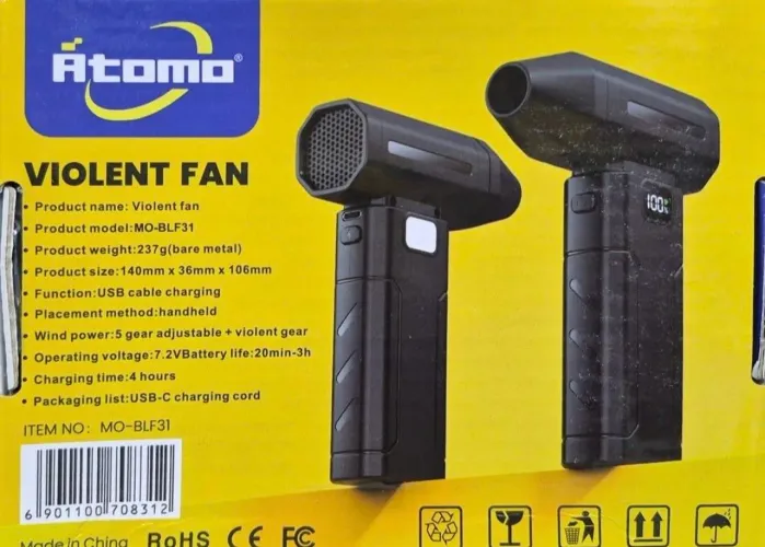 MINI SOPRADOR PORTÁTIL PLAST REF- MO-BLF31