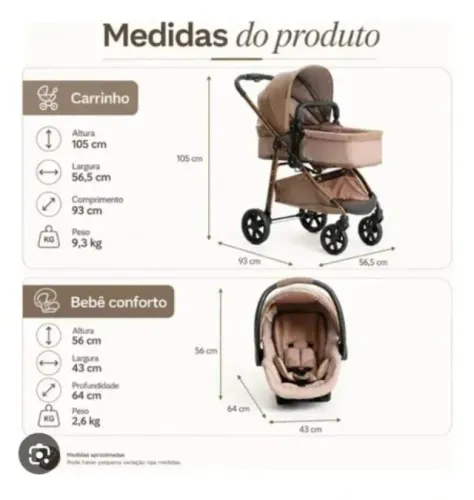 Carrinho de bebe Moisés + bebe conforto