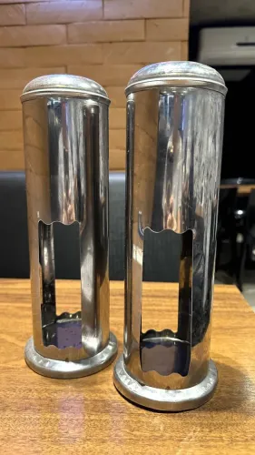 2 PORTA CANUDOS INOX PARA RESTAURANTES BARES CAFETERIAS E LANCHONETES
