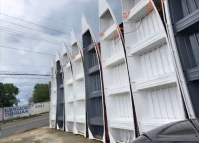 canoa voadeira barco sem uso borda alta