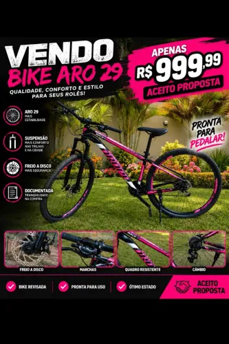 Bicicleta alumínio aro 29
