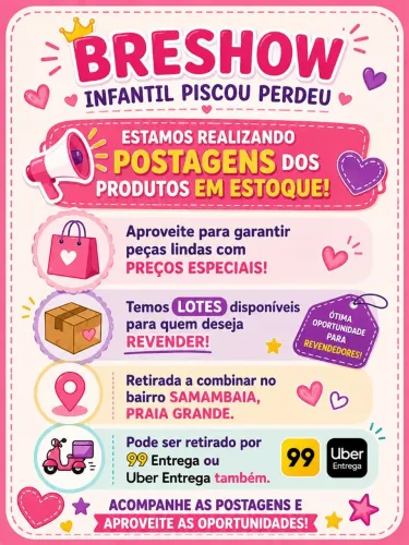Lotes de roupas infantis 