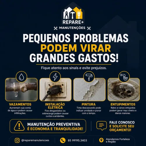 MANUTENÇÕES RESIDENCIAIS: pintura, reparo, elétrica e muito mais