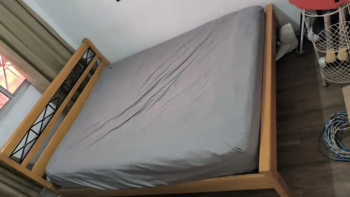 Cama de casal madeira com colchão