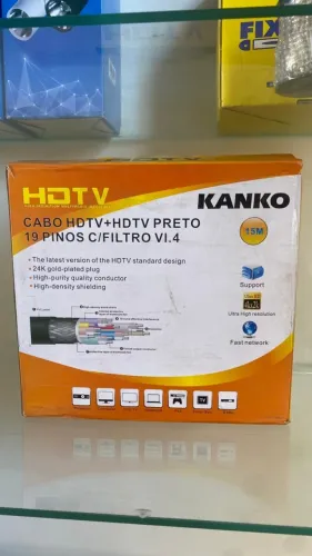 Cabo HDTV + HDTV Kanko com 15 metros de comprimento