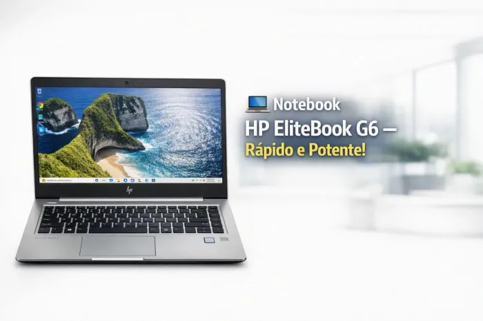 ? Notebook HP EliteBook G6 - Rápido e Potente!