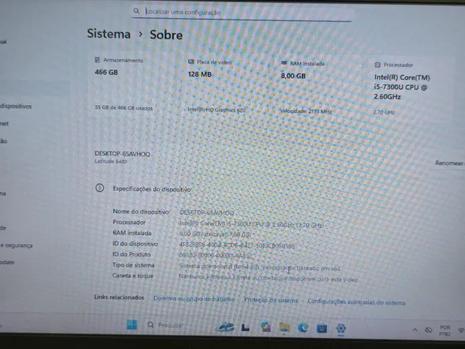 Notebook Dell i5 7 geração confira