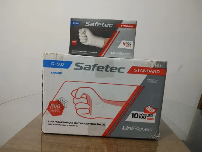 Luvas látex tamanho G