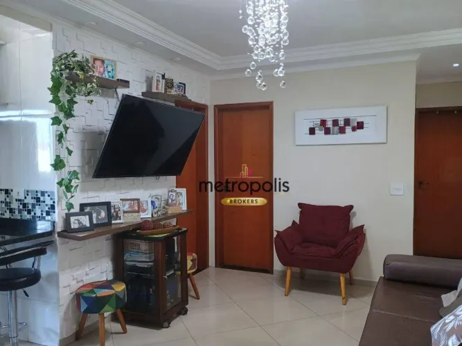 Cobertura com 3 dormitórios à venda, 128 m² por R$ 745.000,00 - Vila Cláudio - Santo André