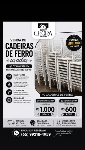 Cadeiras de ferro