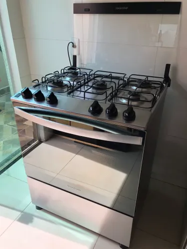Fogão 5 bocas inox Brastemp bivolt