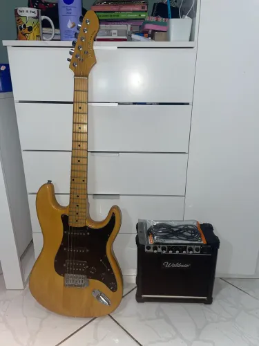 Kit Guitarra Michael STM Series + Amplificador Waldman GA-12R (com Reverb) + Cabo Novo!