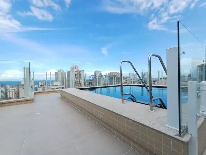 Apartamento para locação em Praia Grande no Boqueirão com lazer a 600m da praia