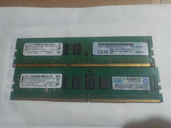 Memórias ddr3 (par) para Servidor
