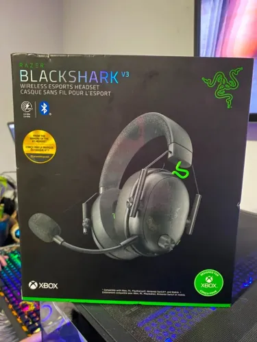 Fone Razer Blackshark V3 Wireless Xbox Ps5 Pc Black