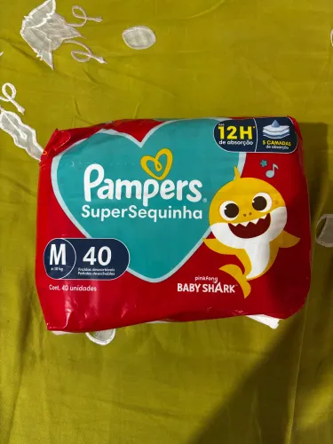 Fralda Pampers M, 40 unidades