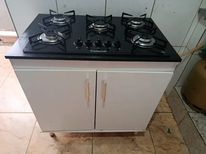 Cooktop 5 bocas com bancada