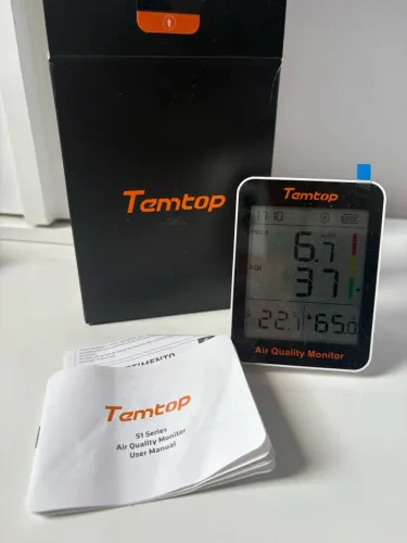 Monitor De Qualidade Do Ar Temtop S1+ Pm2.5 Aqi Temperature