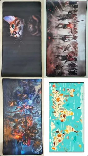 Mousepad 70x35cm, Bordas costuradas, 3mm de espessura *Novo- Mouse Pad Teclado Mecânico PC