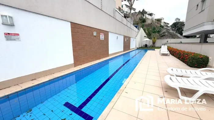 Apartamento frente com piscina e mobiliado em Jardim Camburi | Aluguel por 2800,00