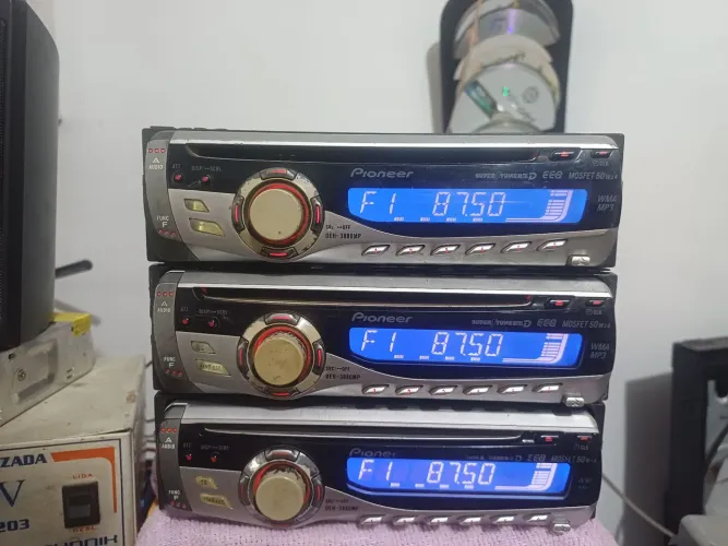Lote 3 Pioneer deh 3880MP ( NÃO TEM USB NEM BLUETOOTH)