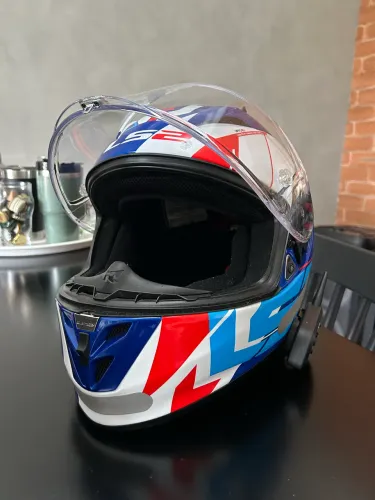 Capacete Ls2 Ff323 Arrow R Techno Azul Tamanho 58