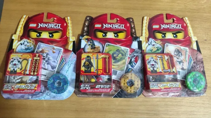 Pack Promocional três minifiguras Lego Ninjago Spinners 2170, 2174, 2175