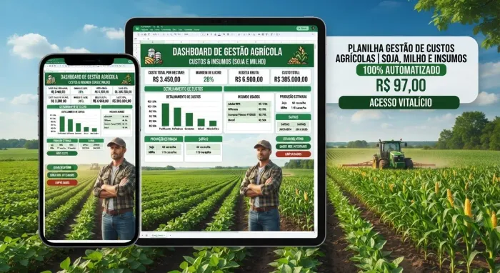 Dashboard de Gestão de Custos e Insumos Agrícolas