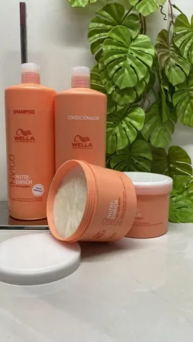 Kit Wella profissional invigo Nutri Enrinch Salon trio 3 produtos 