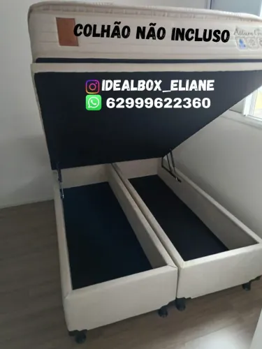 Base box baú casal repartido/ Tamanho padrão