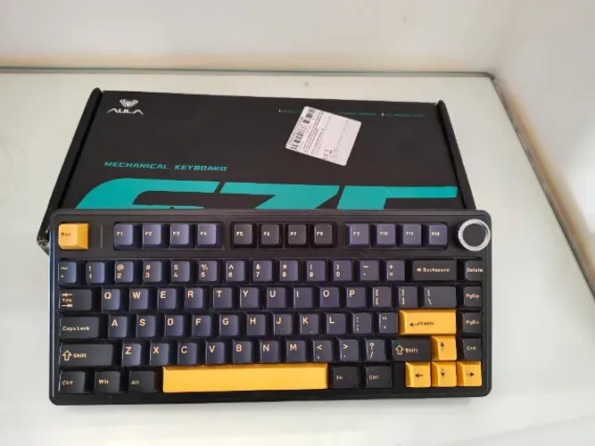 Teclado Mecânico Aula F75 75% Rgb Bluetooth 2.4g Usb-c