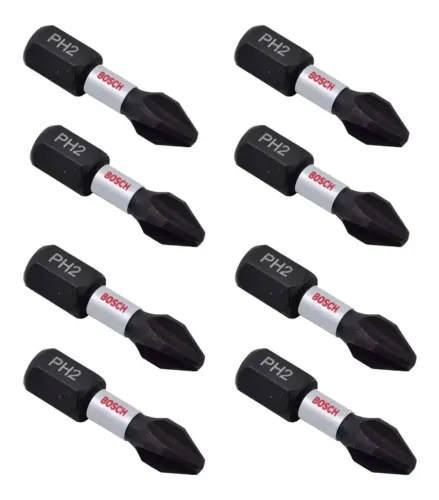 Jogo de bits 8pçs - PH2-25mm ( Bosch )