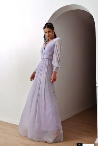 Vestido madrinha, debutante convidada cor lilás lavanda