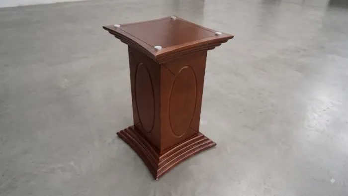 11 - Base de Mesa 78 cm | Design Trabalhado | Acabamento Amadeirado