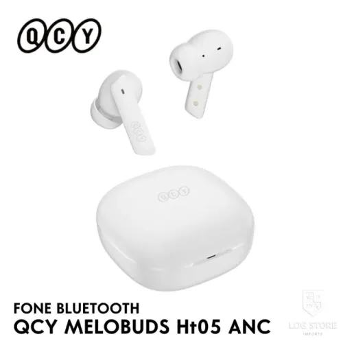 Fone Bluetooth QCY Melobuds HT05 ANC Branco Qualidade Inigualável Com Bateria de 30 Horas