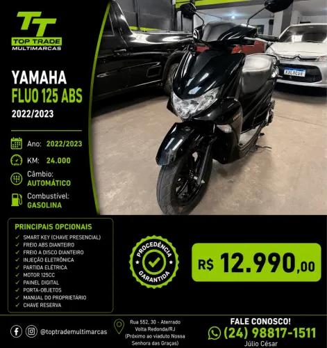 Yamaha Fluo 125 ABS 2023 ( Único Dono)
