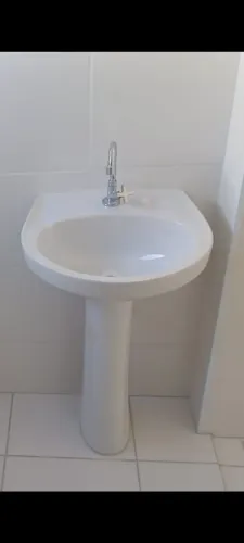 Lavatório de Banheiro com Coluna - Branco